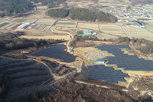 On grid Solar System in South Korea Deokjungri